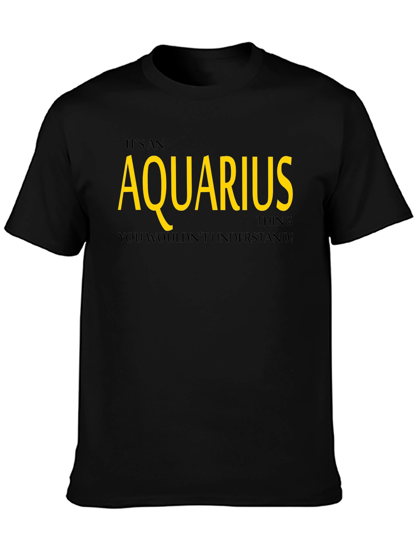 Aquarius Zodiac Sign Graphic T-Shirt