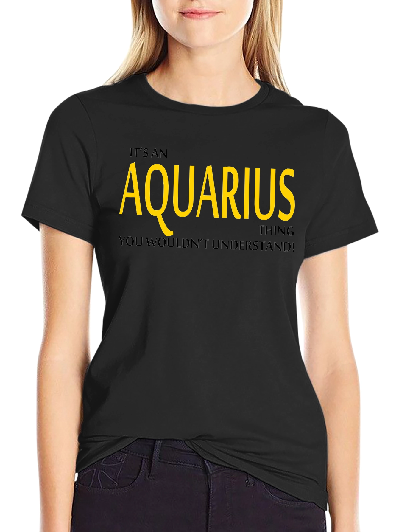 Aquarius Zodiac Sign Graphic T-Shirt