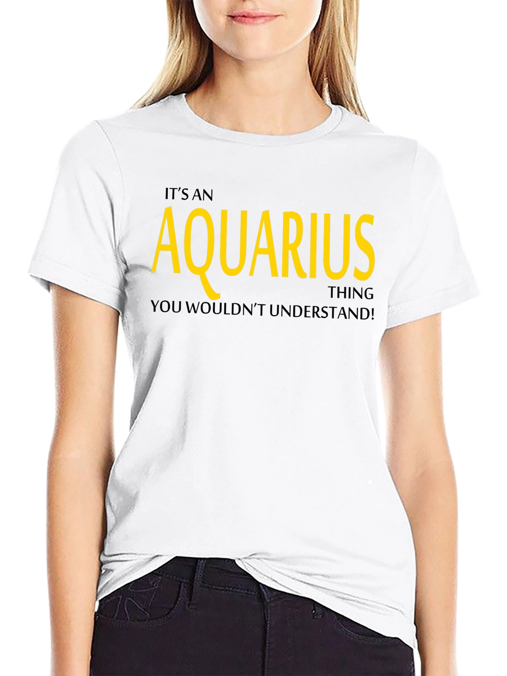 Aquarius Zodiac Sign Graphic T-Shirt