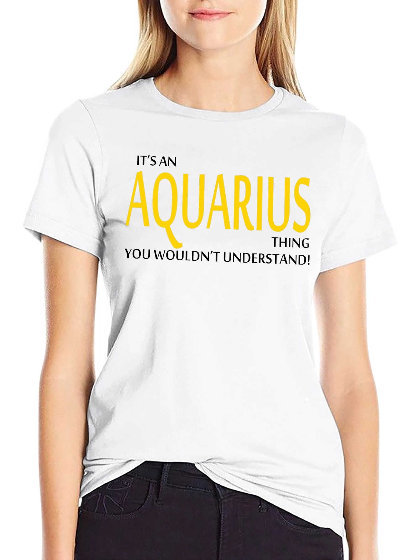 Aquarius Zodiac Sign Graphic T-Shirt