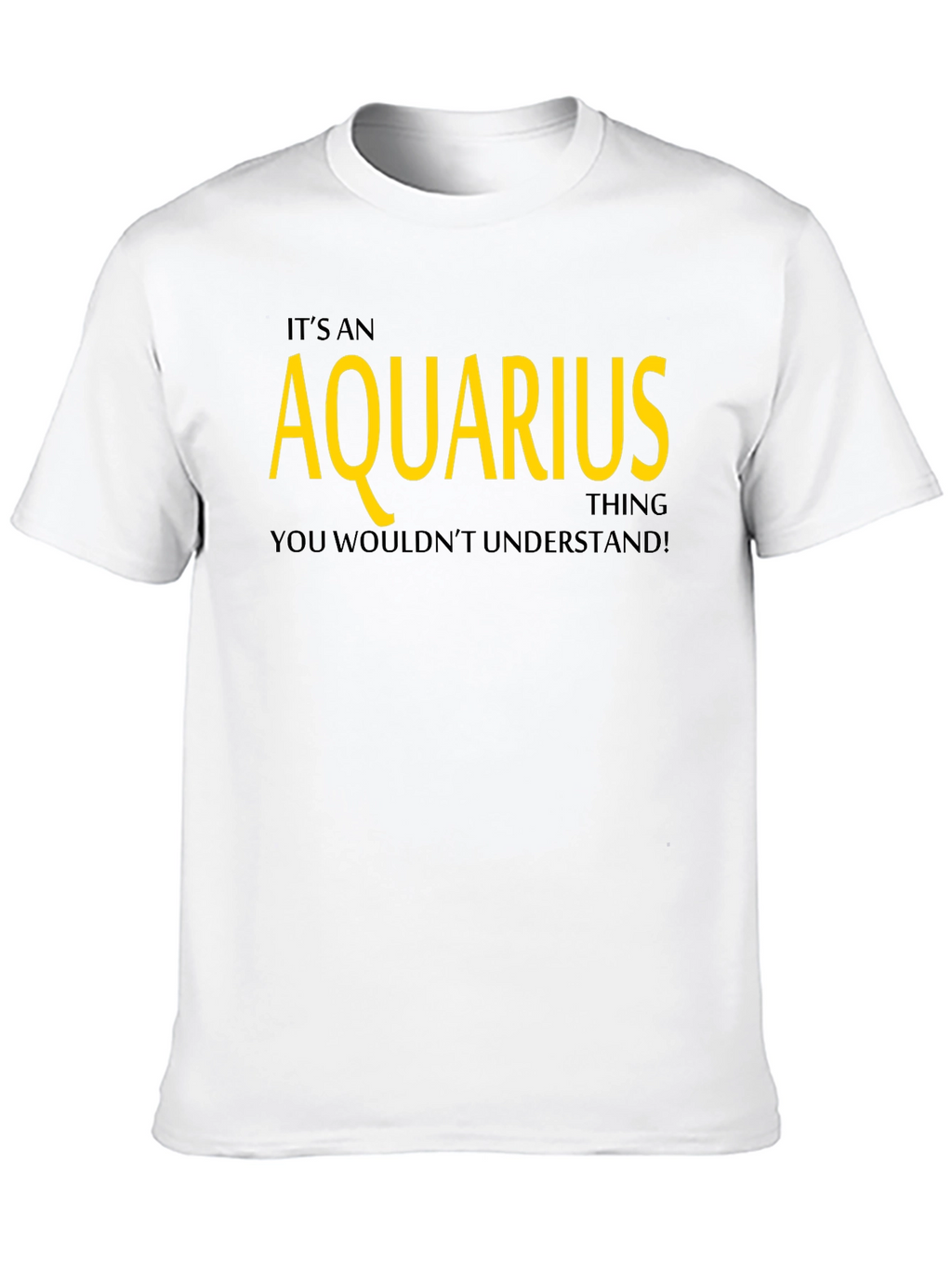 Aquarius Zodiac Sign Graphic T-Shirt