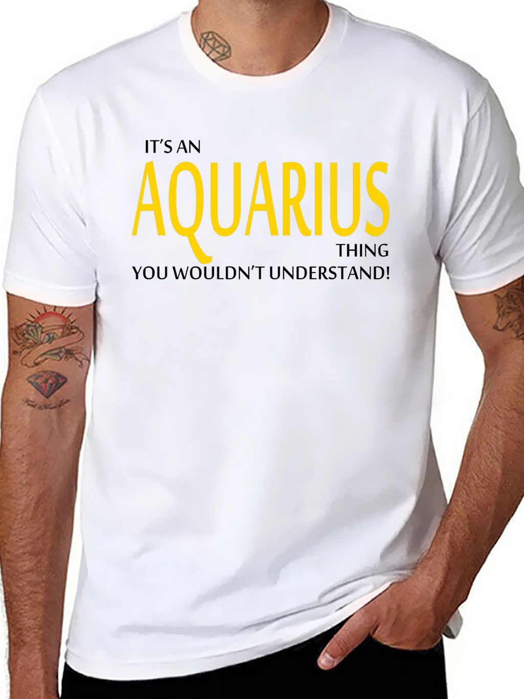Aquarius Zodiac Sign Graphic T-Shirt