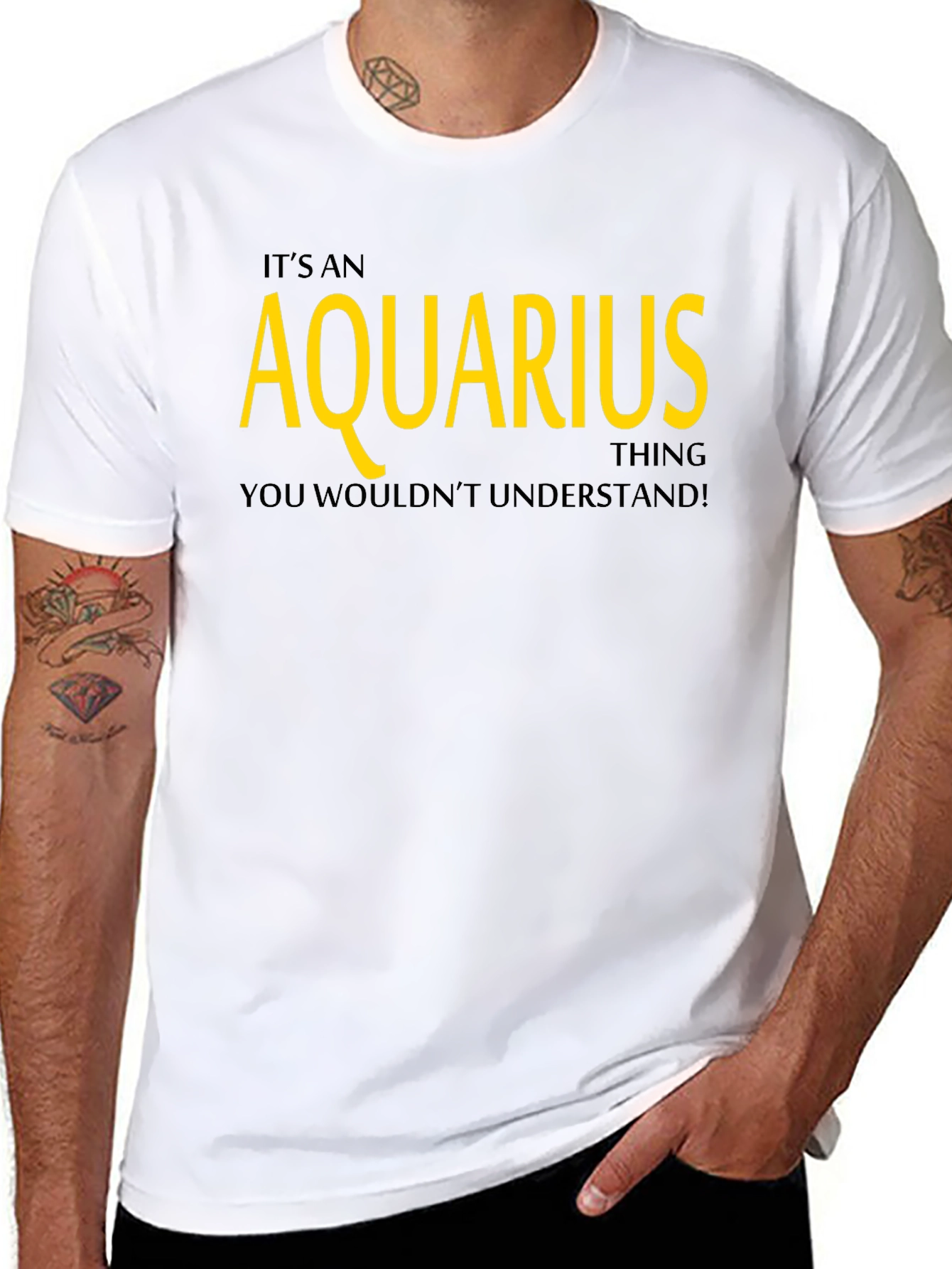 Aquarius Zodiac Sign Graphic T-Shirt