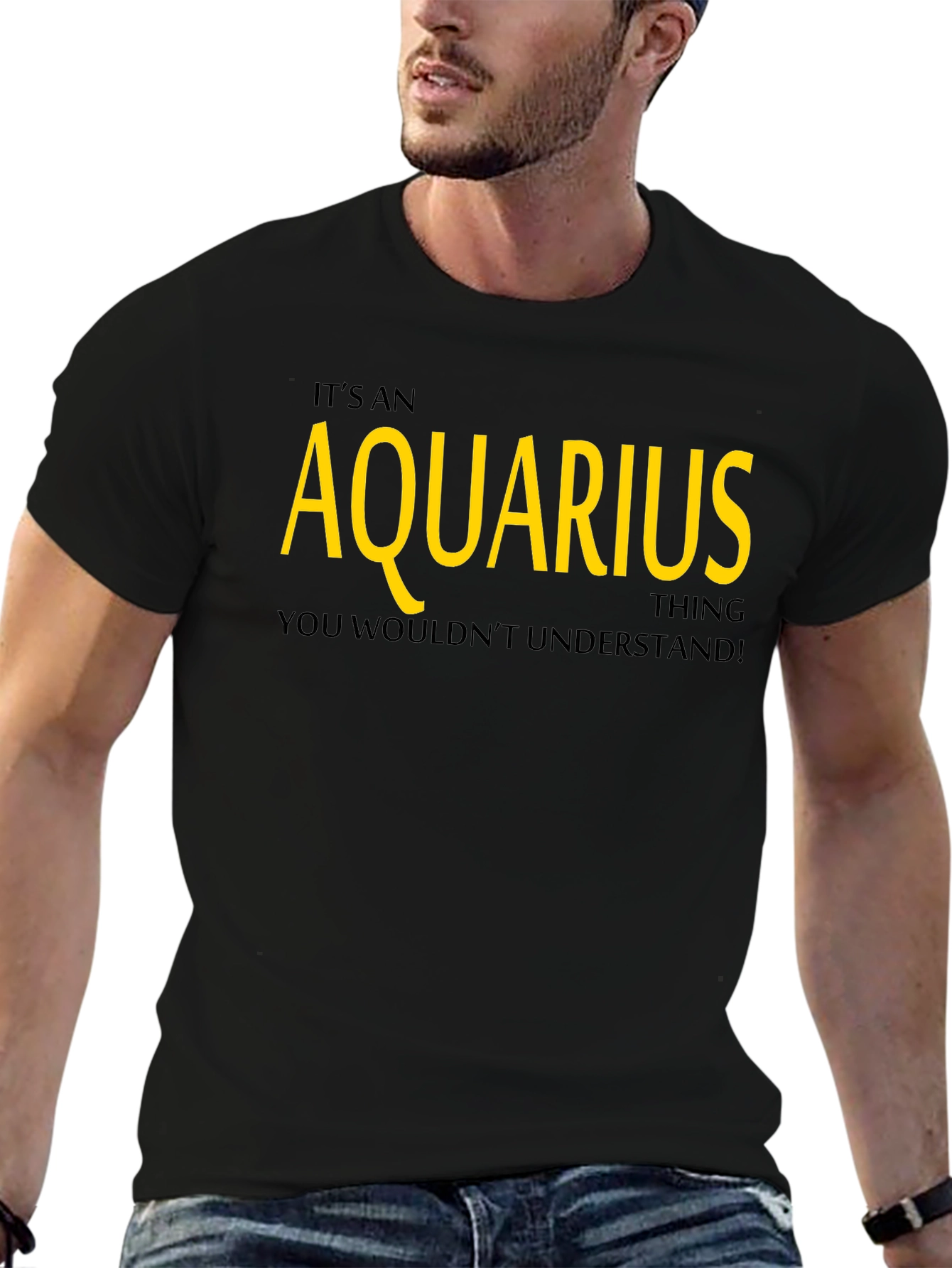 Aquarius Zodiac Sign Graphic T-Shirt