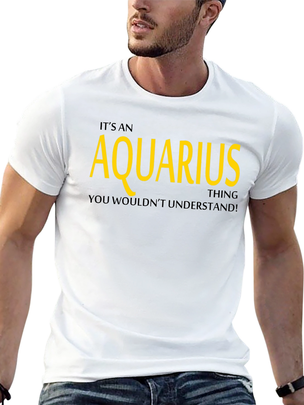 Aquarius Zodiac Sign Graphic T-Shirt