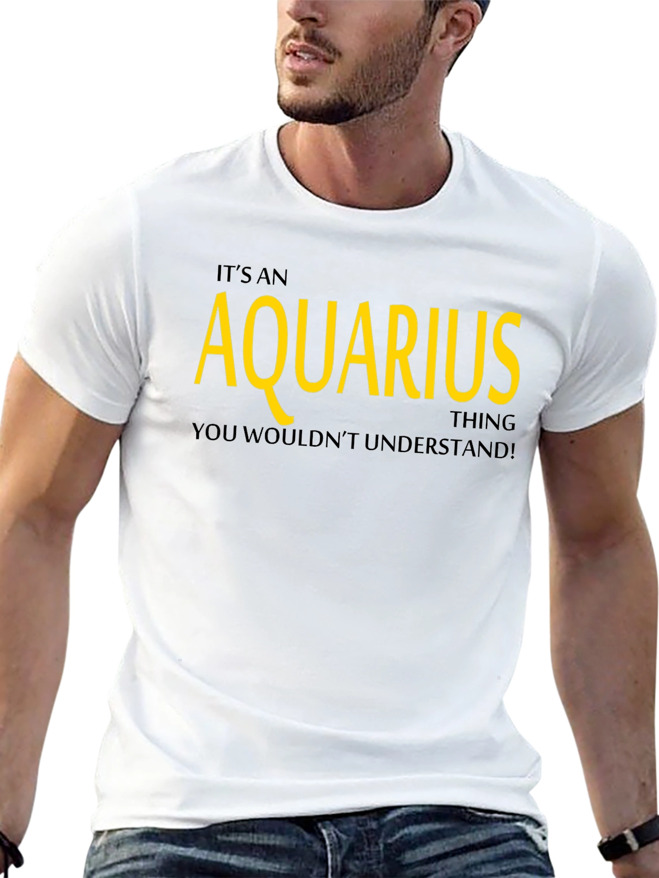Aquarius Zodiac Sign Graphic T-Shirt
