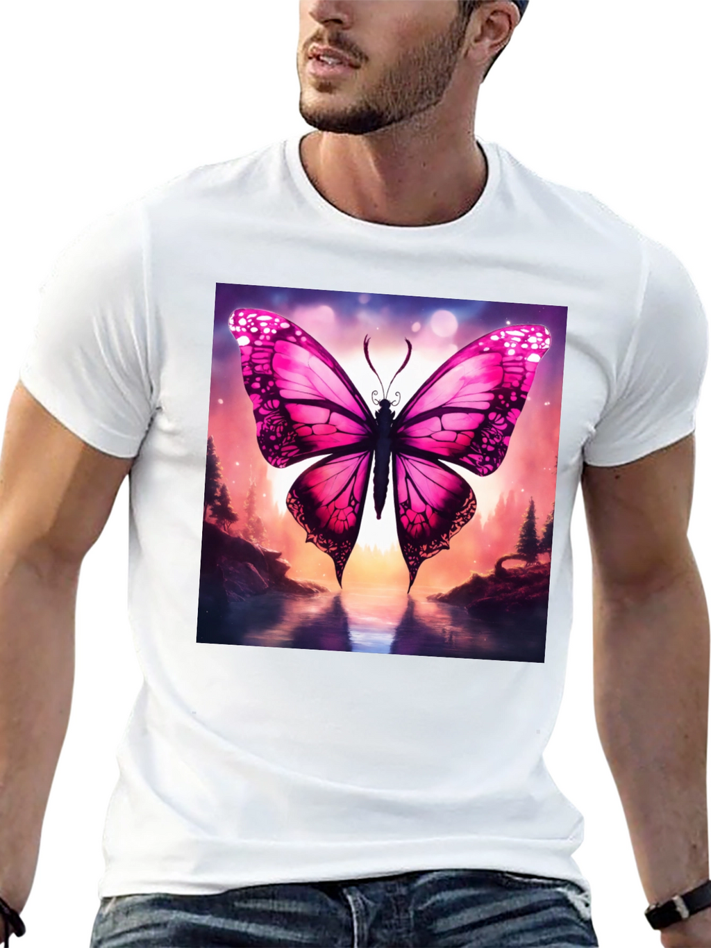 Butterfly Graphic T-Shirt - Nature Inspired Design