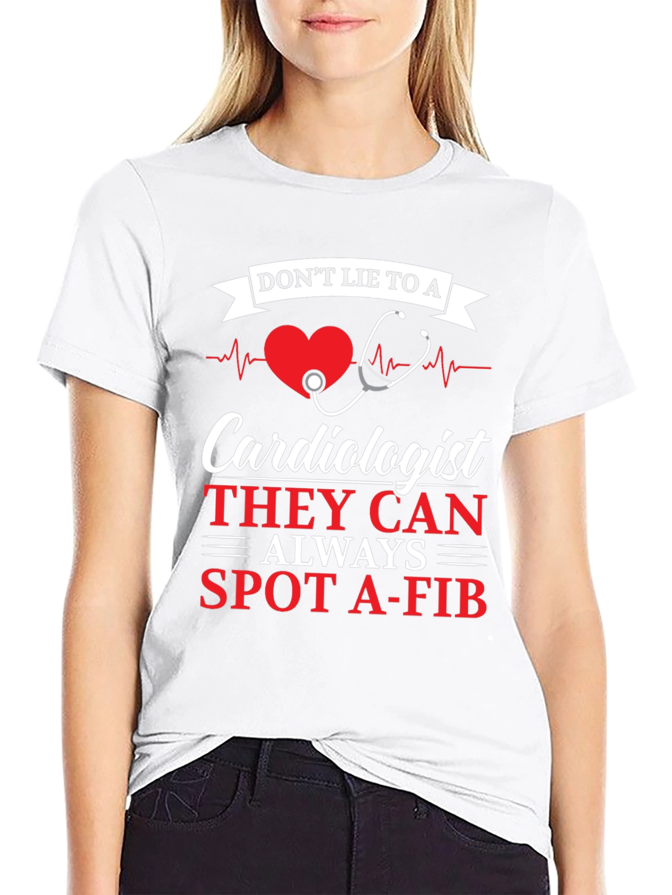 Cardiologist Spot A-Fib Graphic Tee