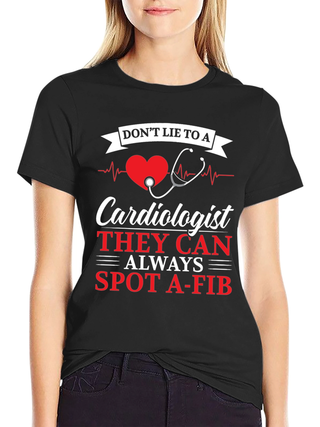 Cardiologist Spot A-Fib Graphic Tee