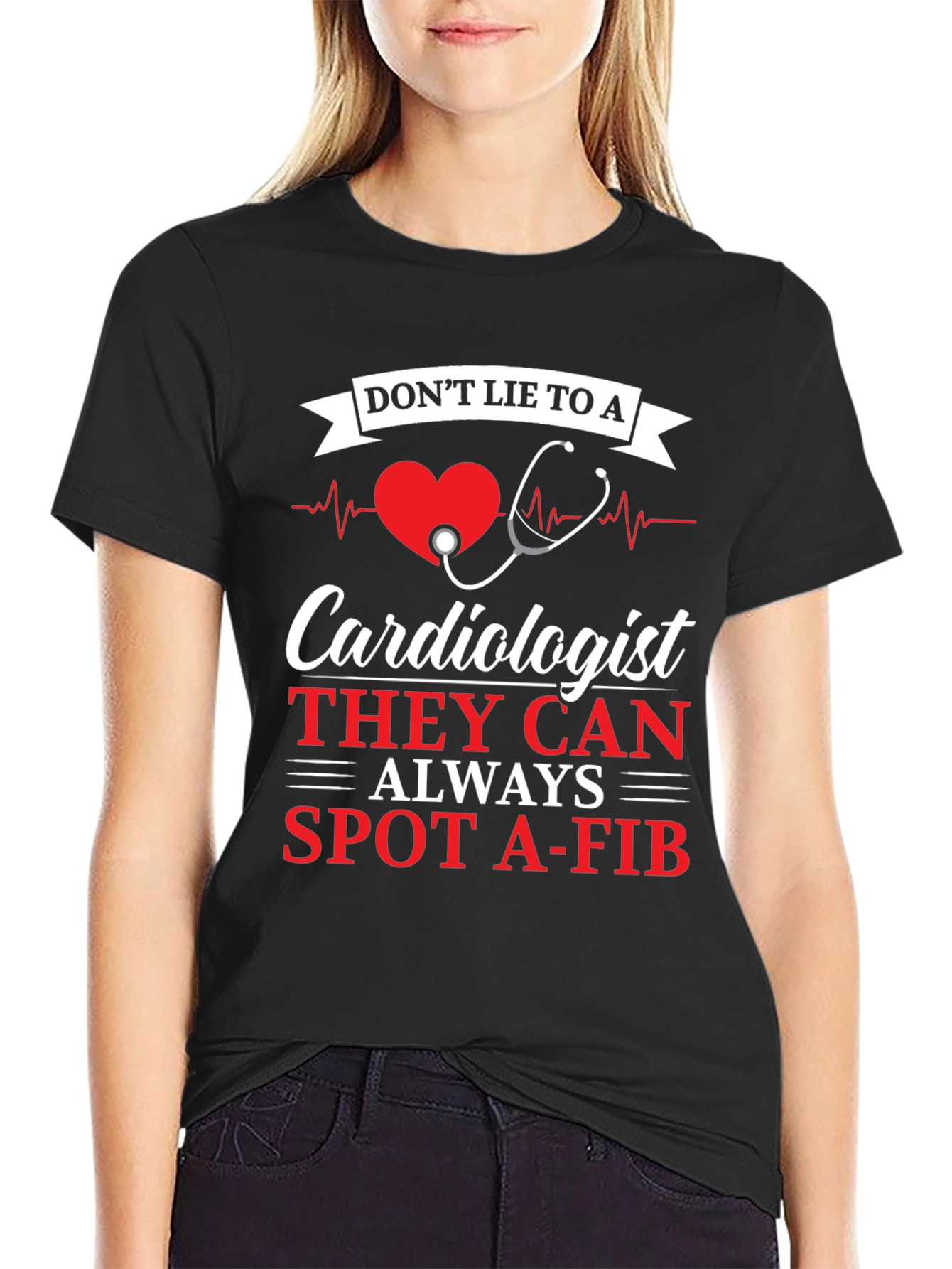 Cardiologist Spot A-Fib Graphic Tee
