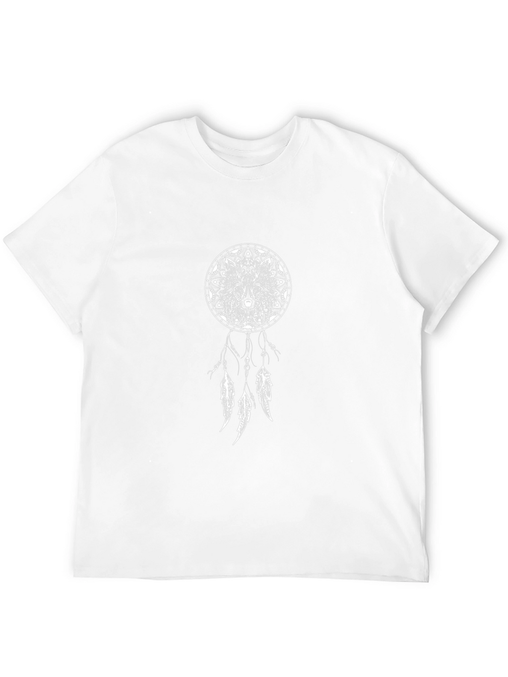 Wolf Dreamcatcher Graphic Tee - Unisex Black T-Shirt