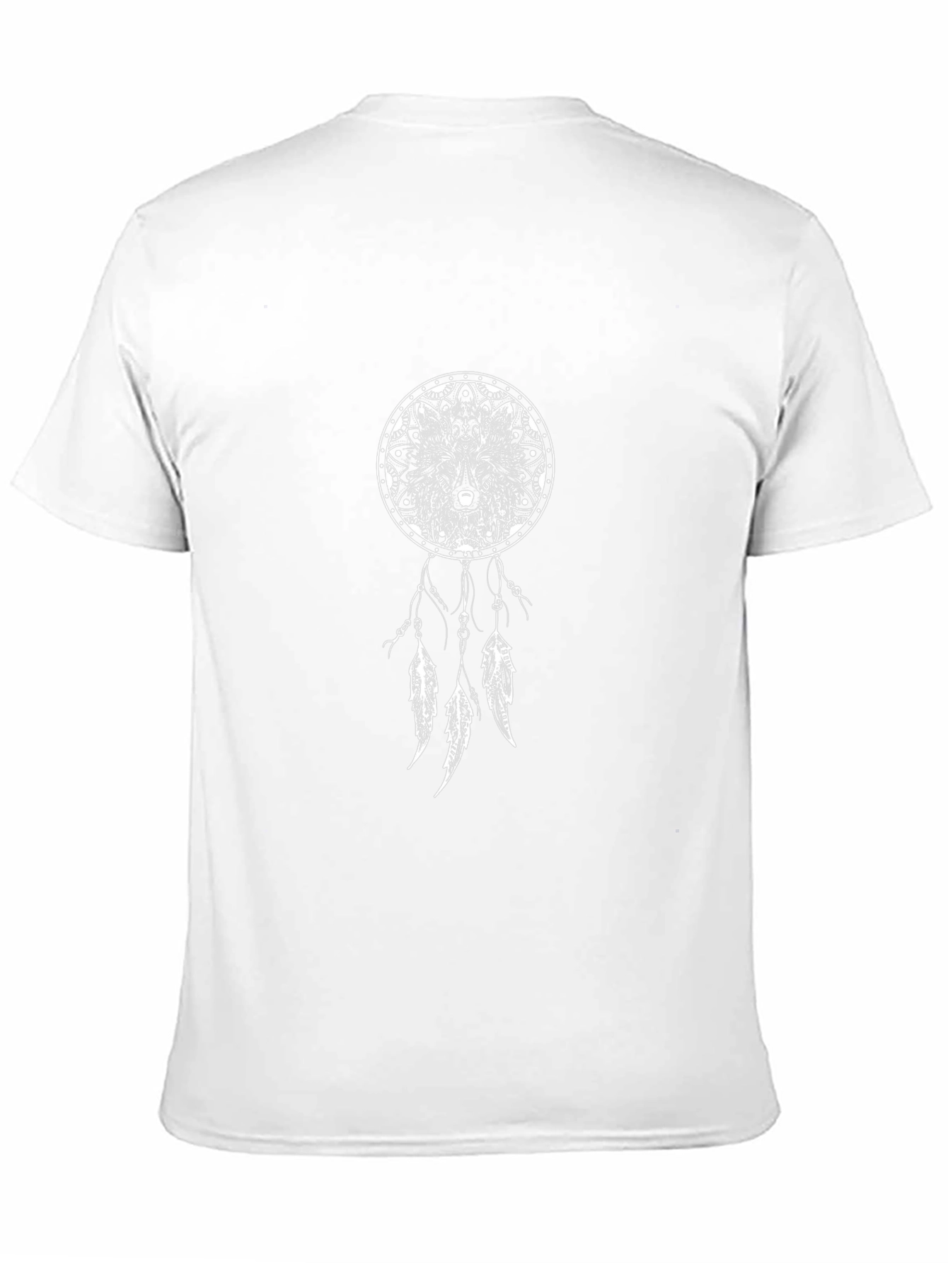Wolf Dreamcatcher Graphic Tee - Unisex Black T-Shirt