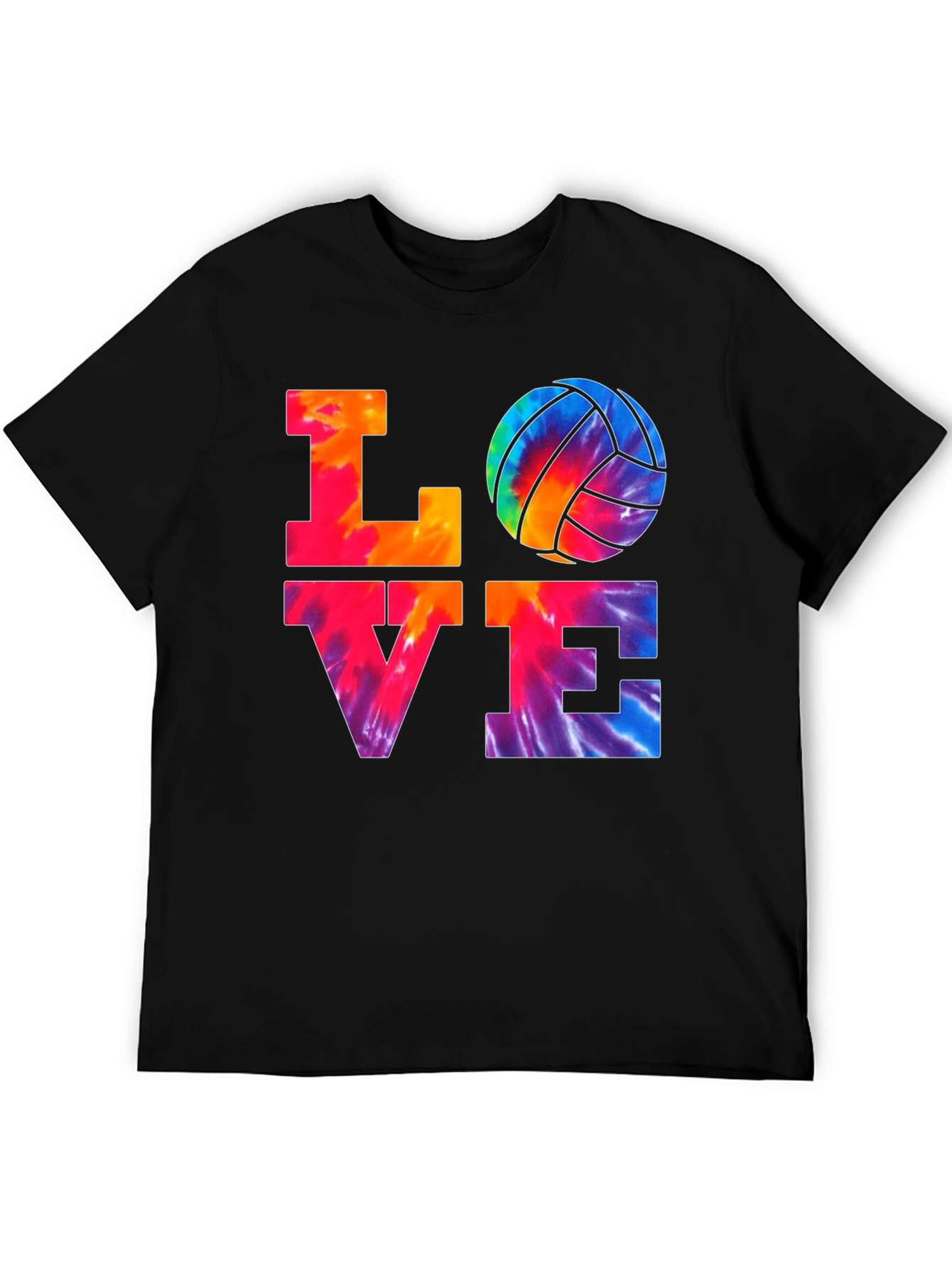 Love Volleyball Tie-Dye T-Shirt