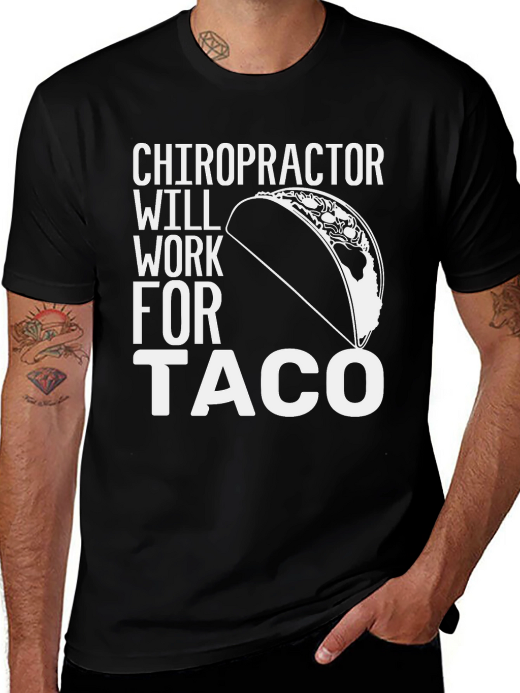 Chiropractor Taco Funny T-Shirt