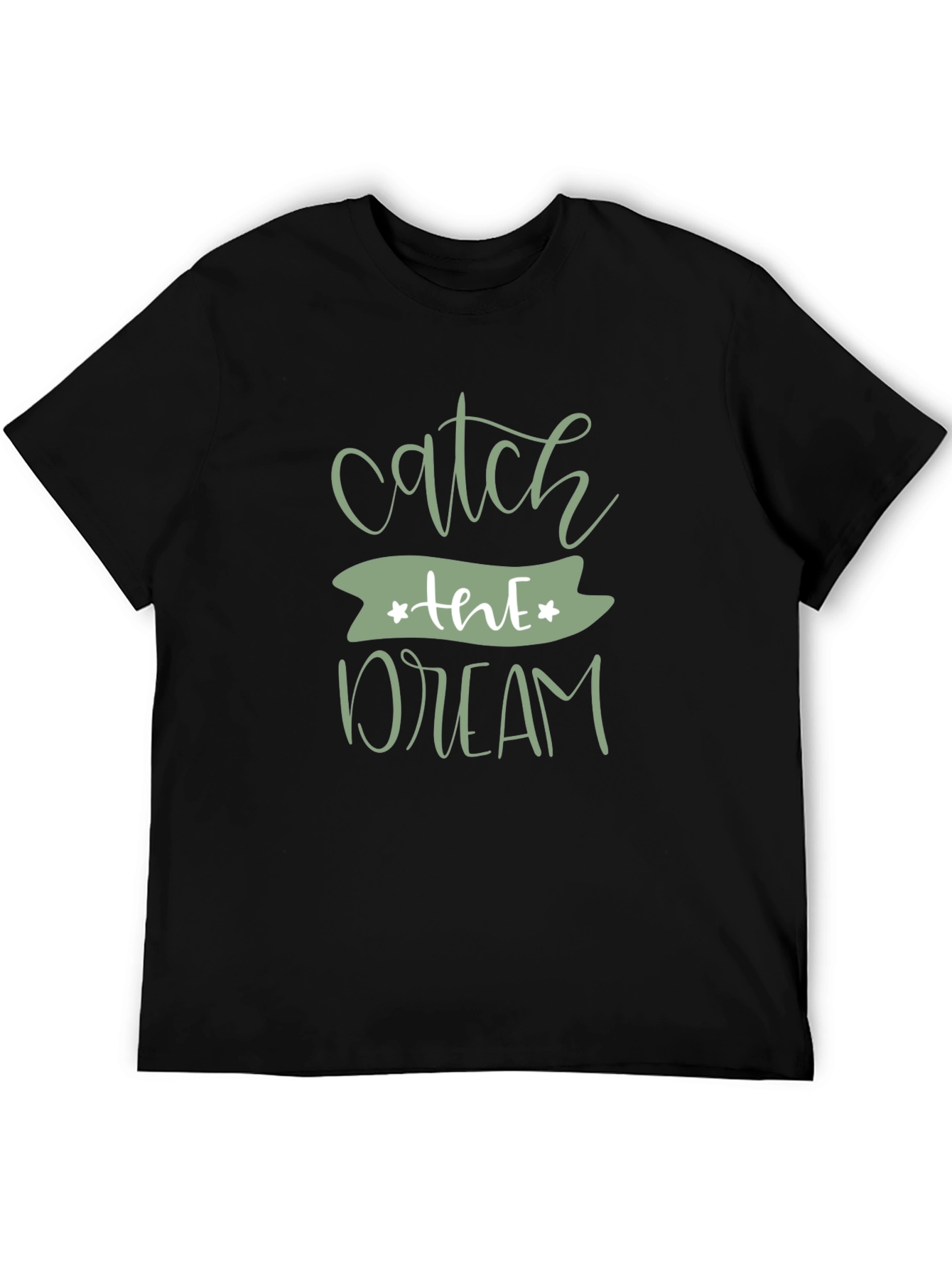 Catch the Dream Graphic Black T-Shirt