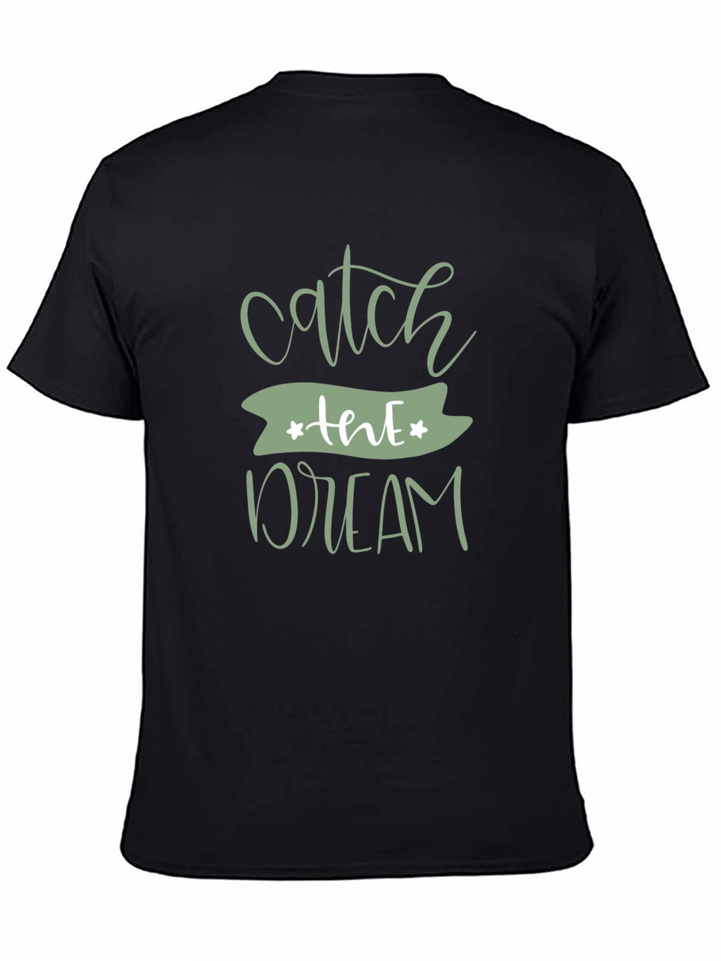 Catch the Dream Graphic Black T-Shirt