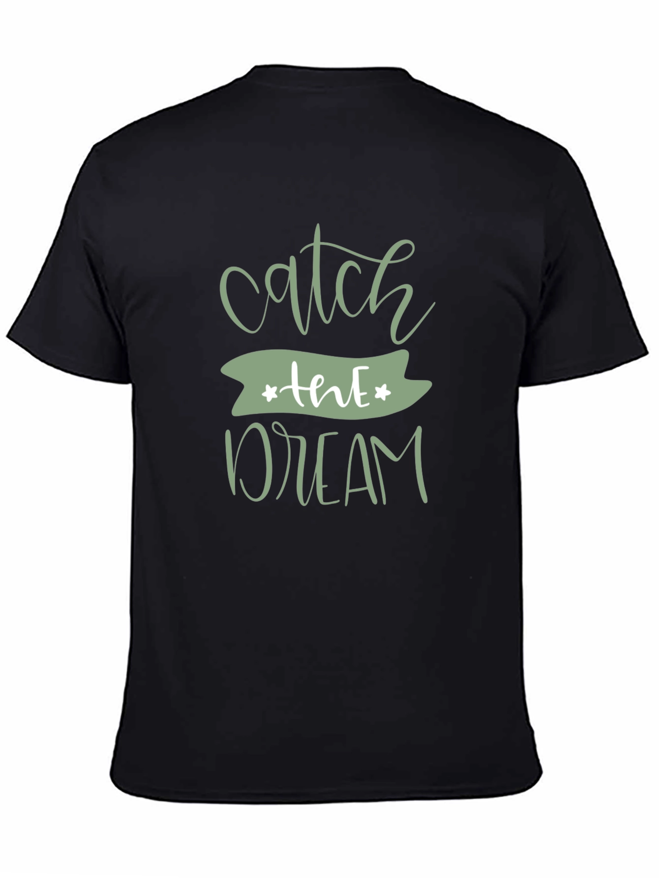 Catch the Dream Graphic Black T-Shirt