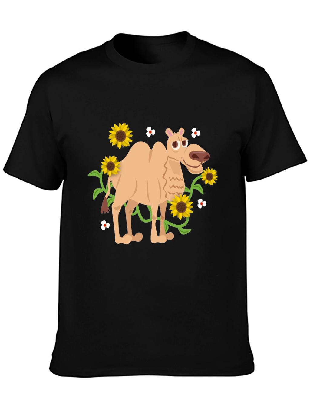 Camel and Sunflowers Graphic Tee