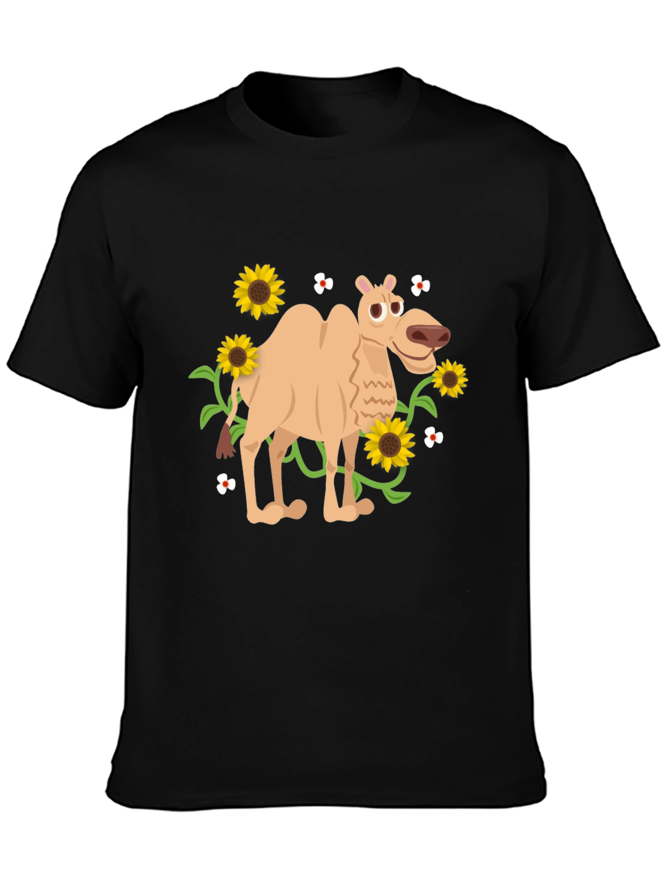Camel and Sunflowers Graphic Tee