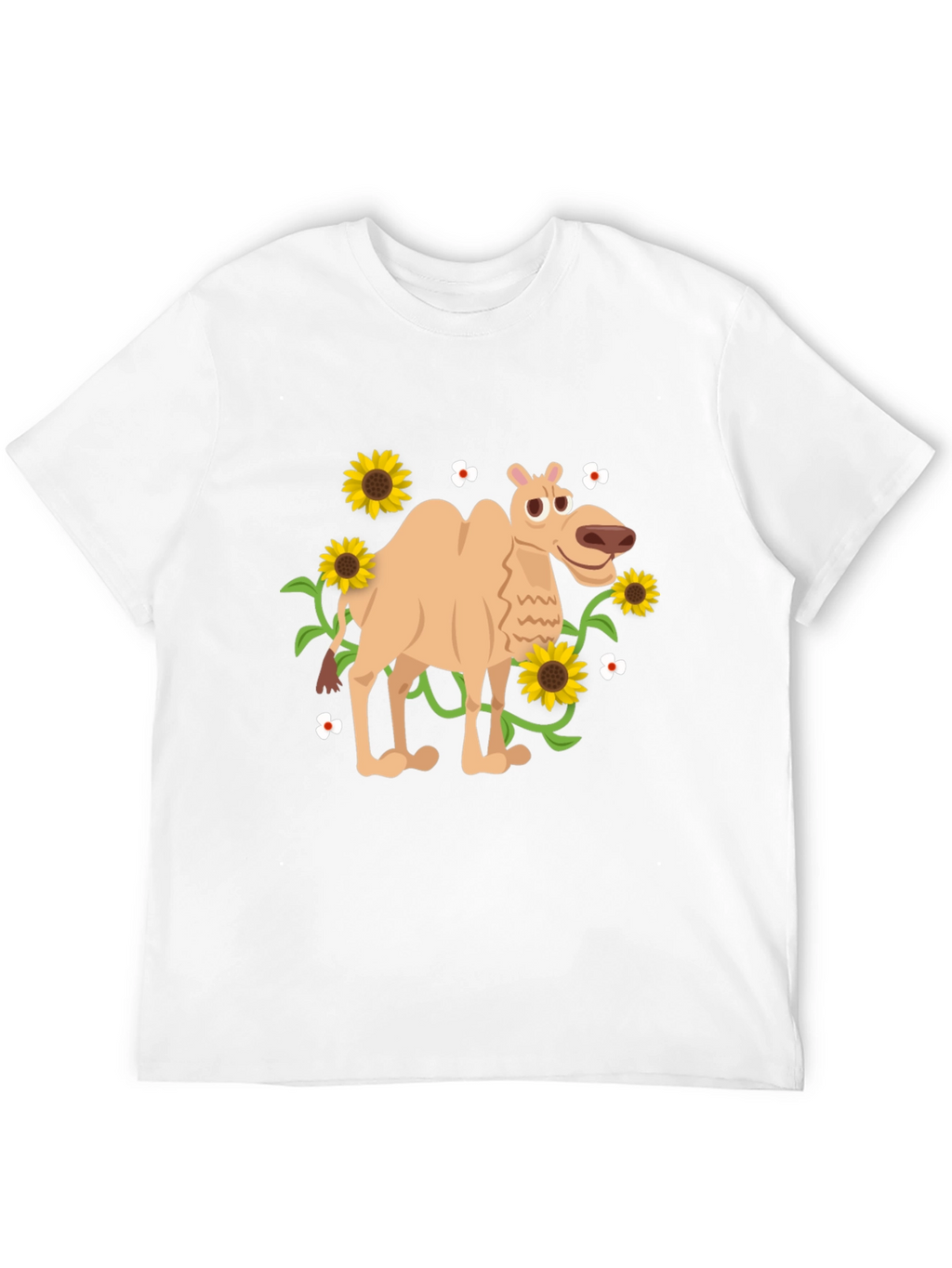 Camel and Sunflowers Graphic Tee