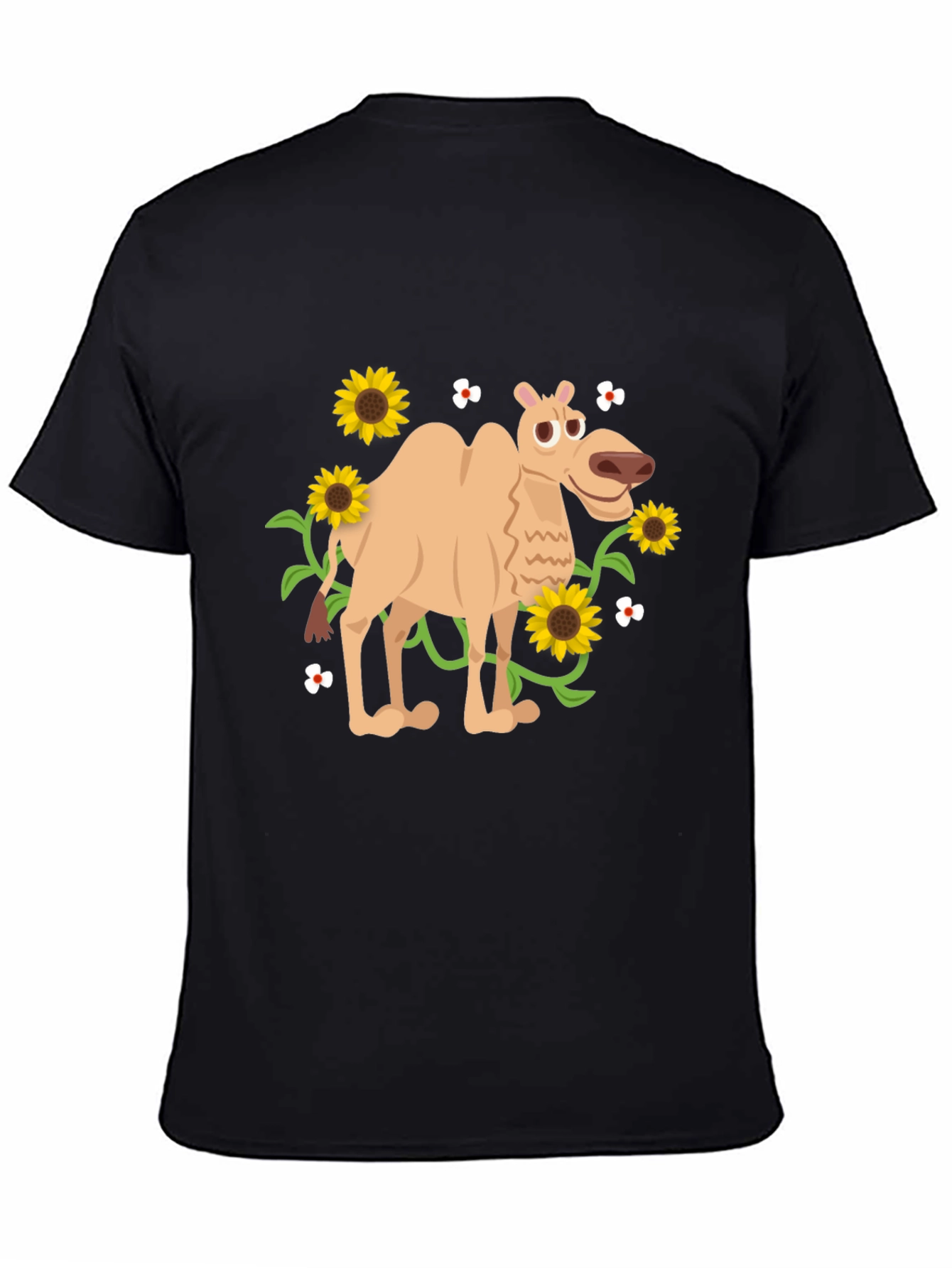 Camel and Sunflowers Graphic Tee