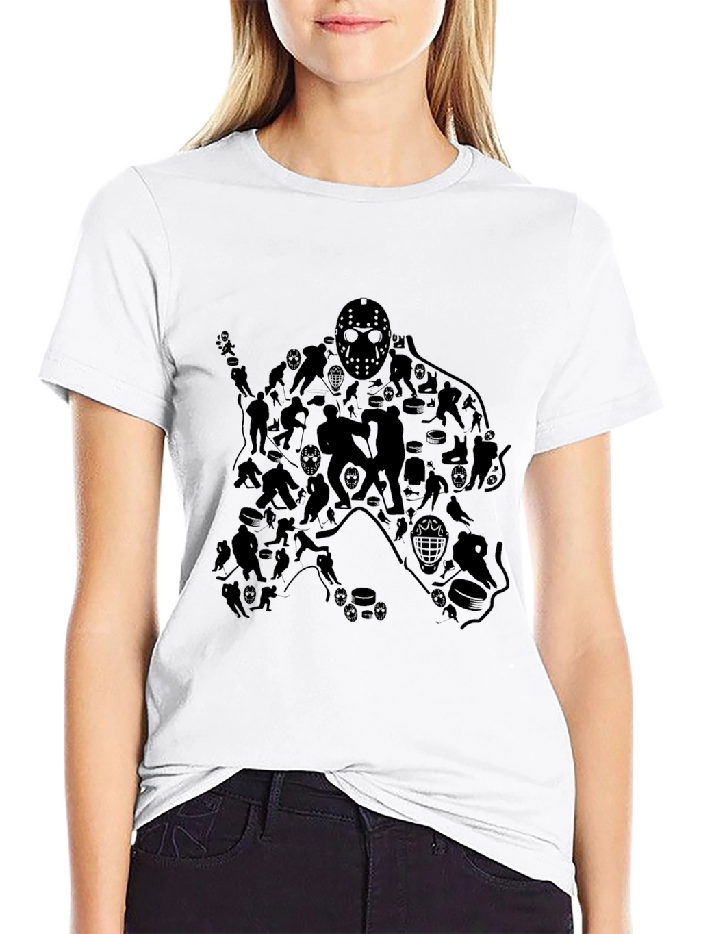 Hockey Player Silhouette T-Shirt