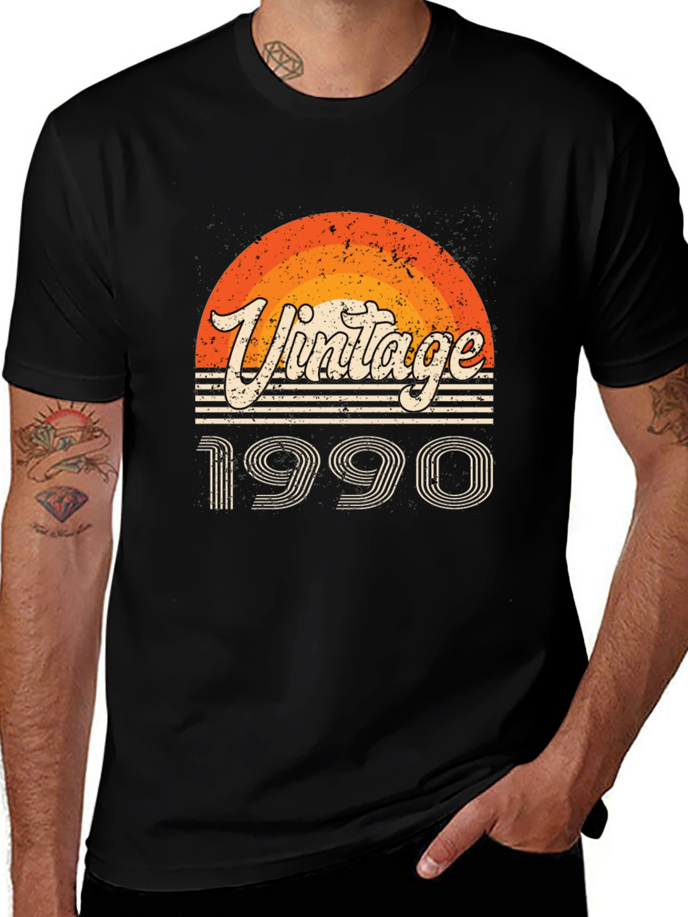 Vintage 1990 Graphic Tee - Retro Style