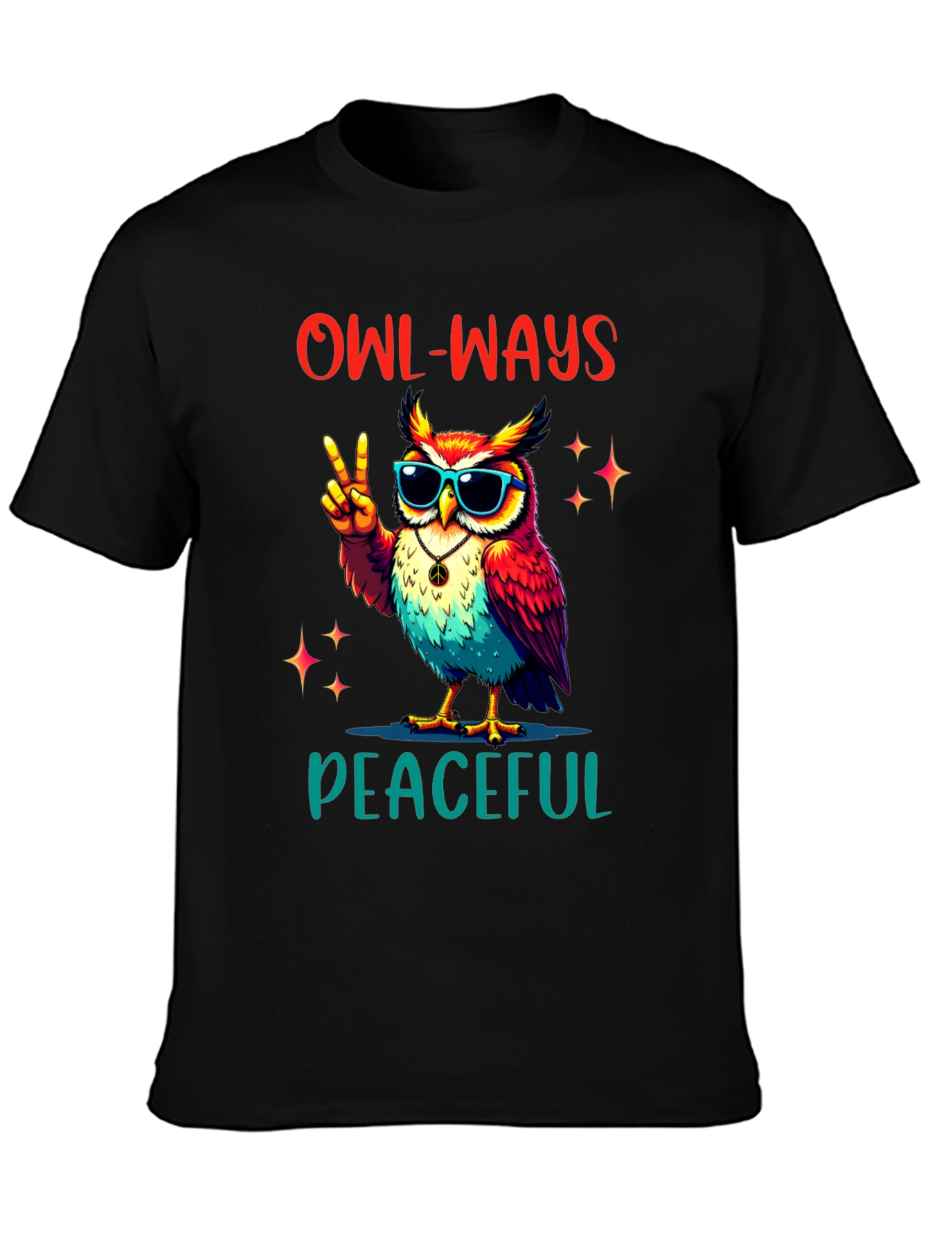 Owl-Ways Peaceful T-Shirt - Peace Love & Owls!