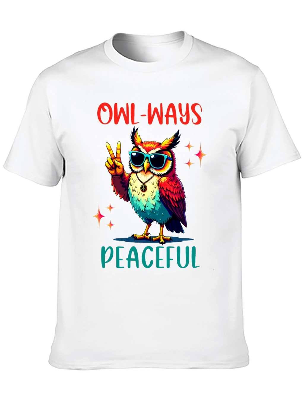 Owl-Ways Peaceful T-Shirt - Peace Love & Owls!
