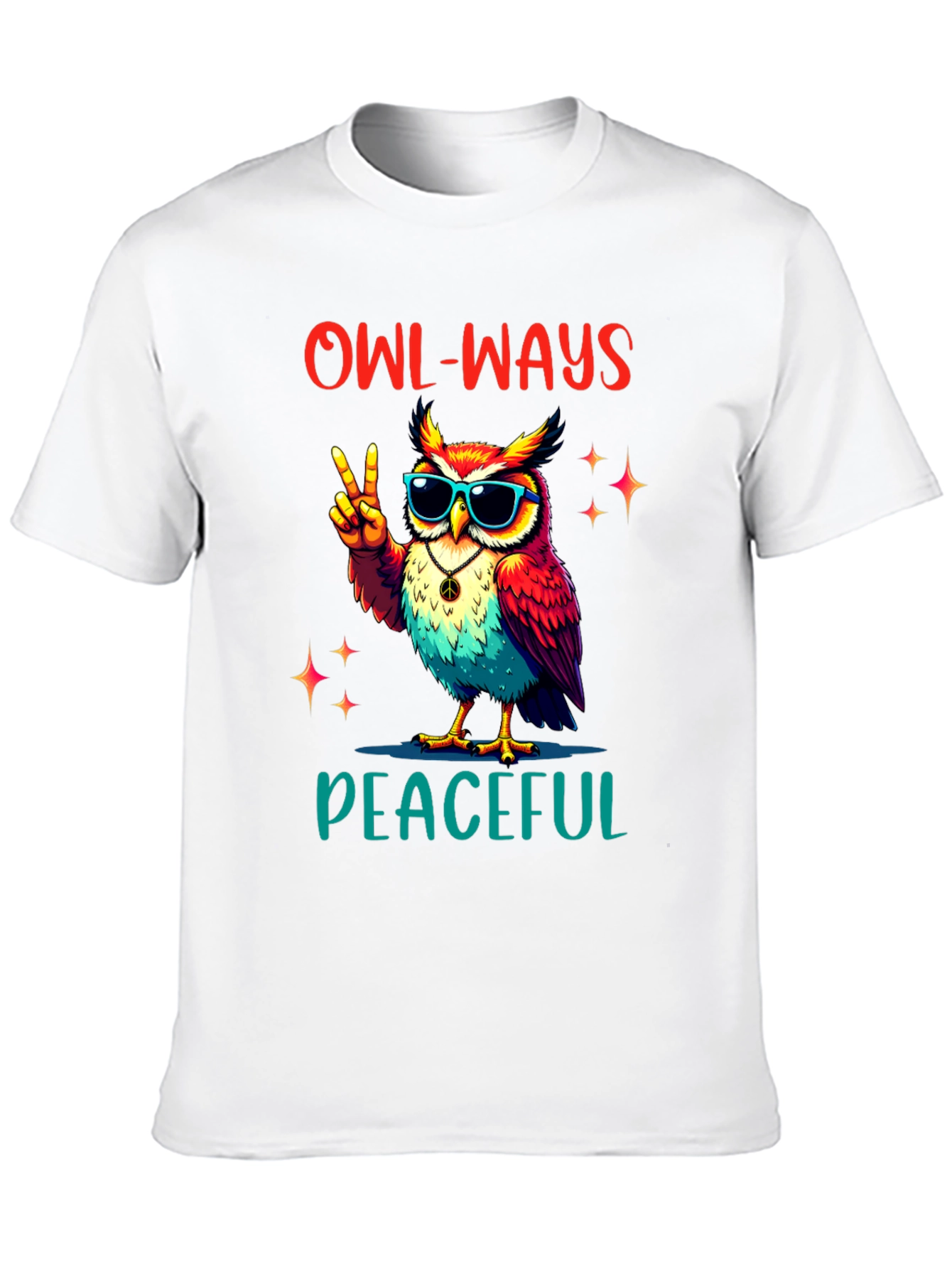 Owl-Ways Peaceful T-Shirt - Peace Love & Owls!