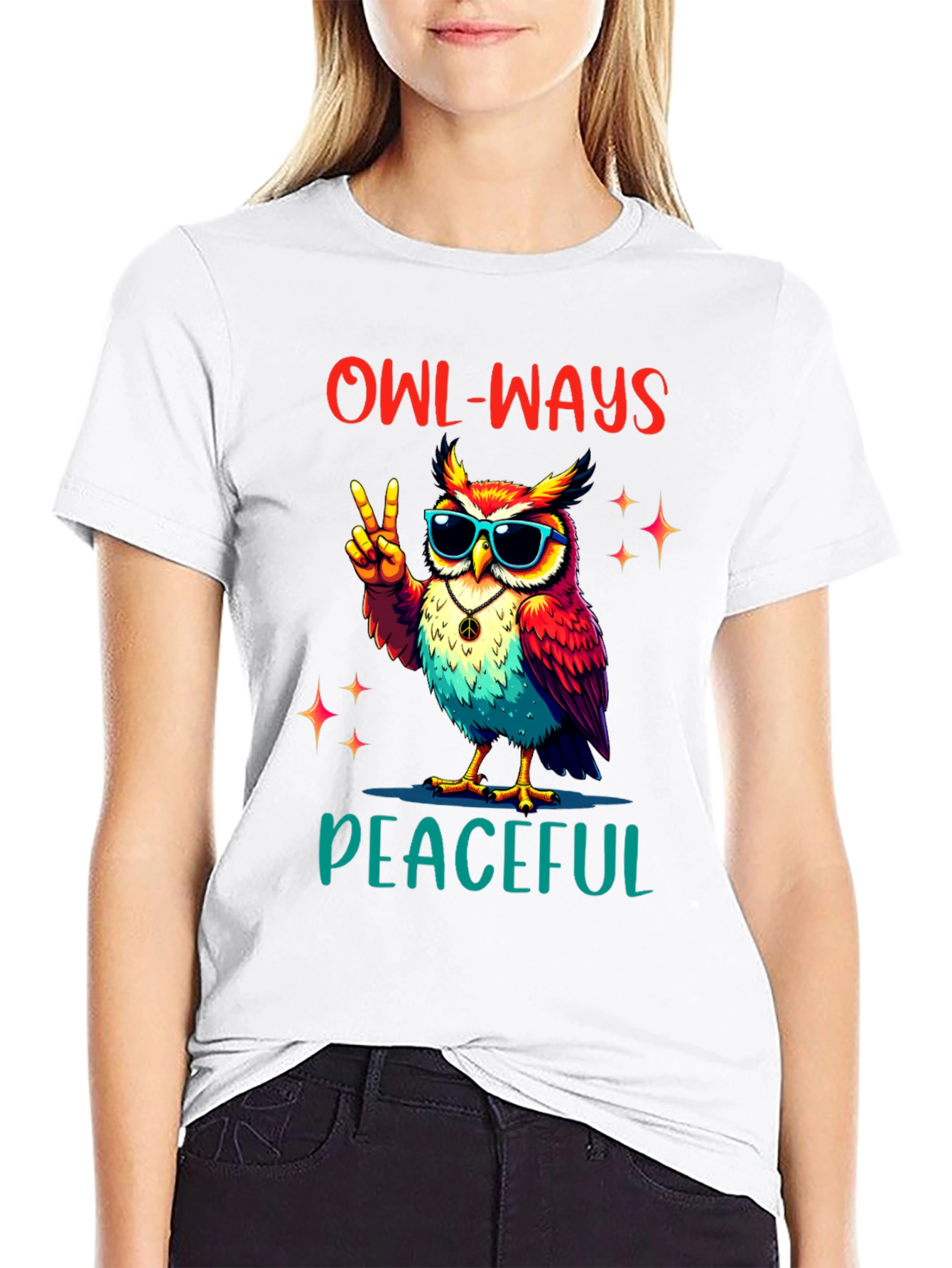 Owl-Ways Peaceful T-Shirt - Peace Love & Owls!
