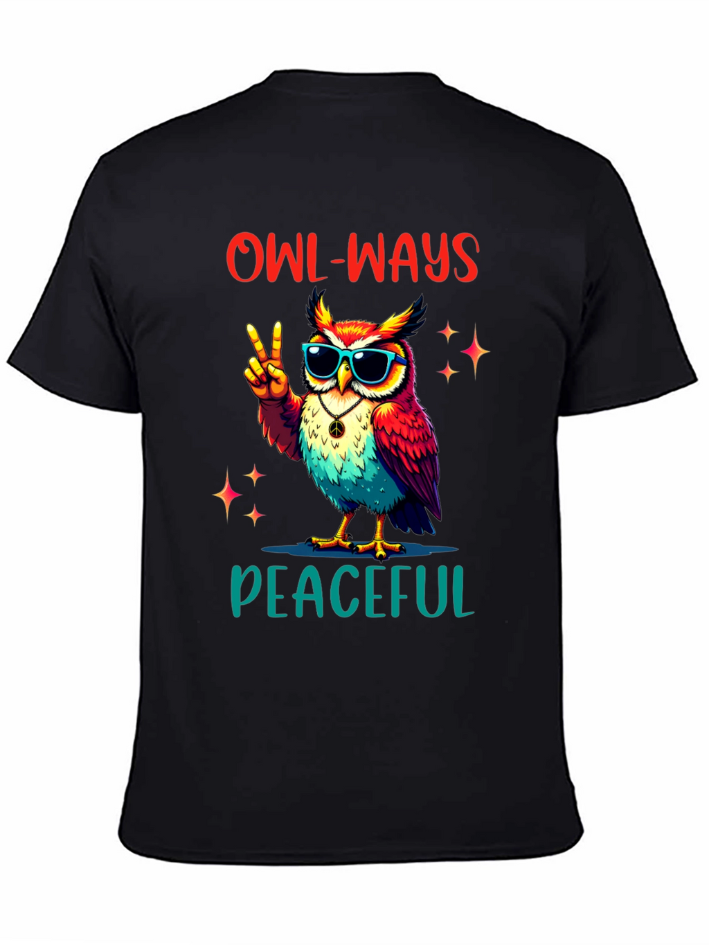Owl-Ways Peaceful T-Shirt - Peace Love & Owls!