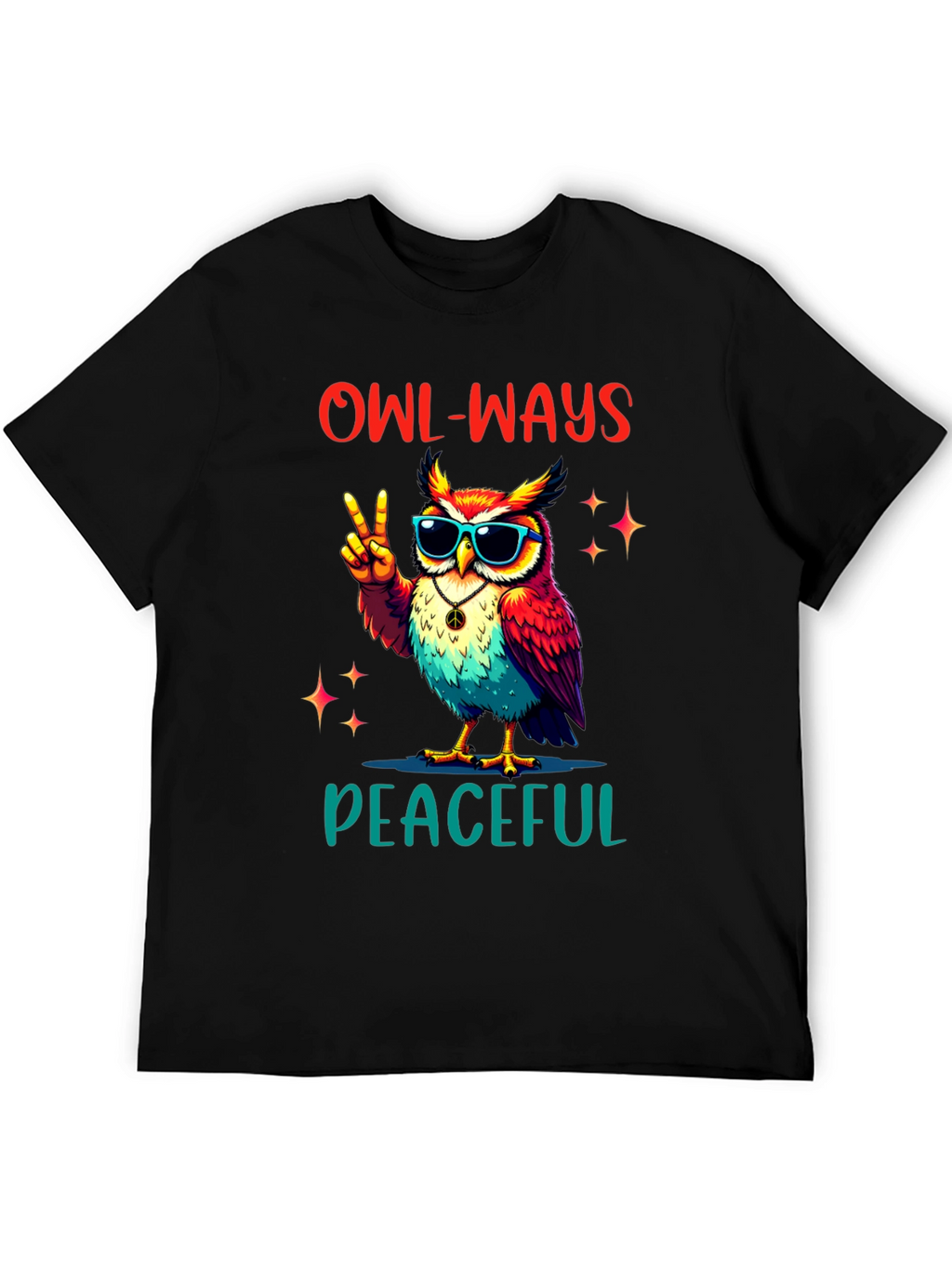 Owl-Ways Peaceful T-Shirt - Peace Love & Owls!