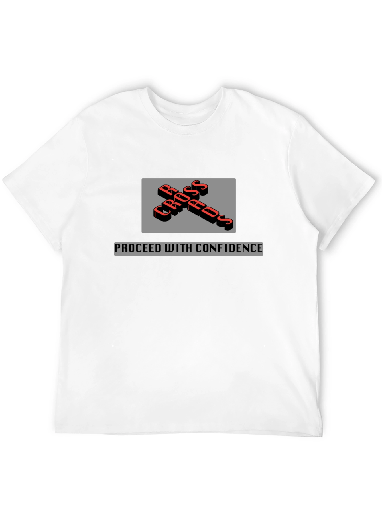 Crossroads T-Shirt - Proceed with Confidence - Black
