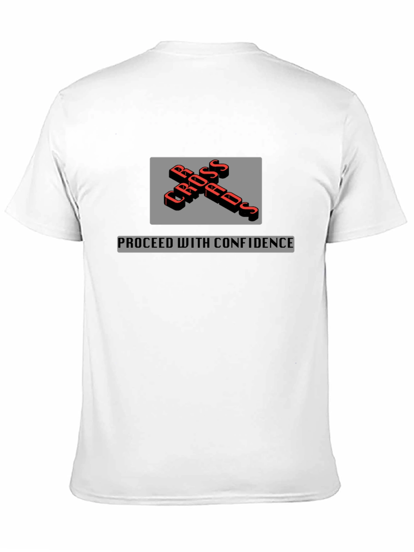 Crossroads T-Shirt - Proceed with Confidence - Black
