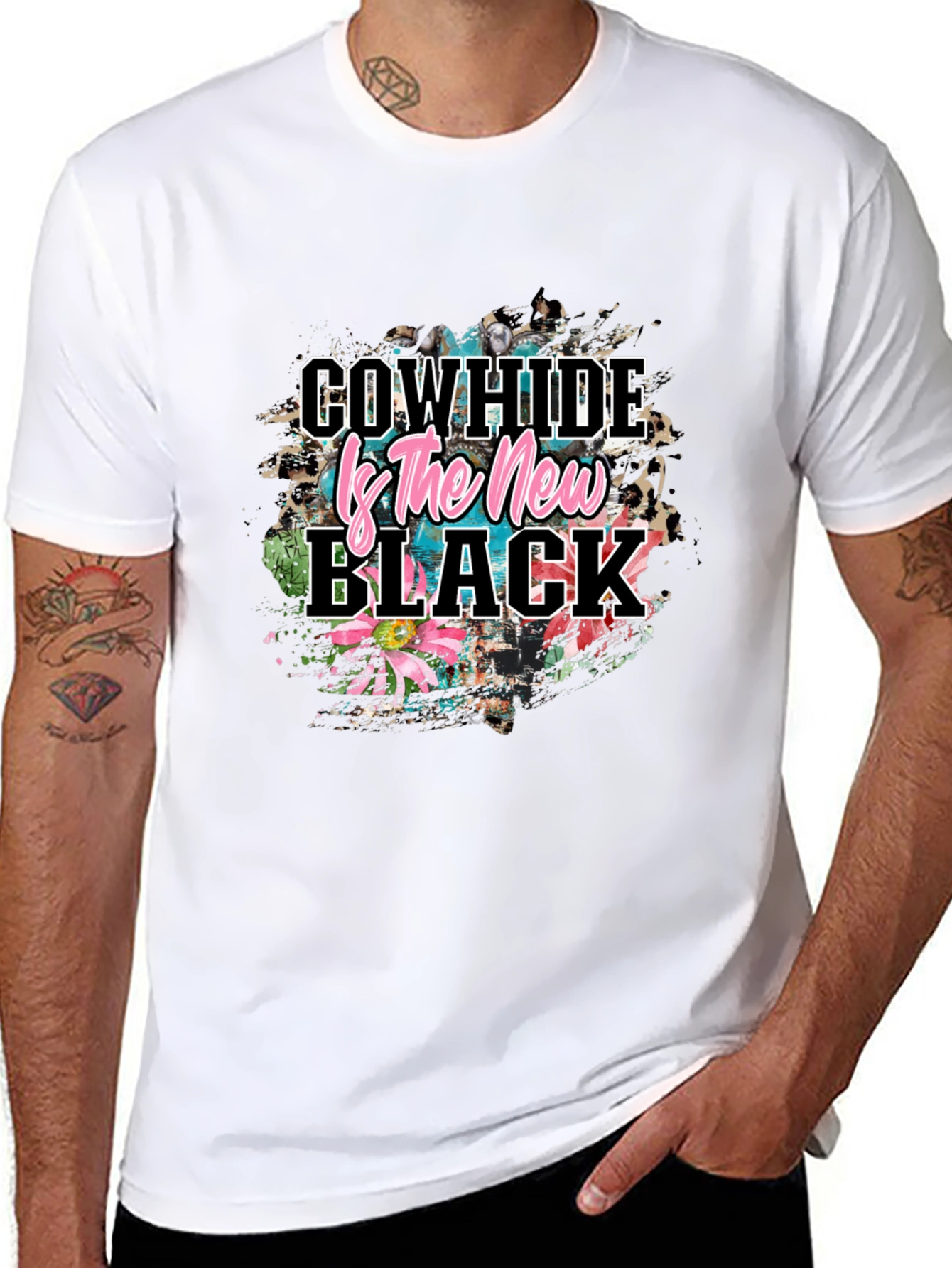 Cowhide is the New Black T-Shirt