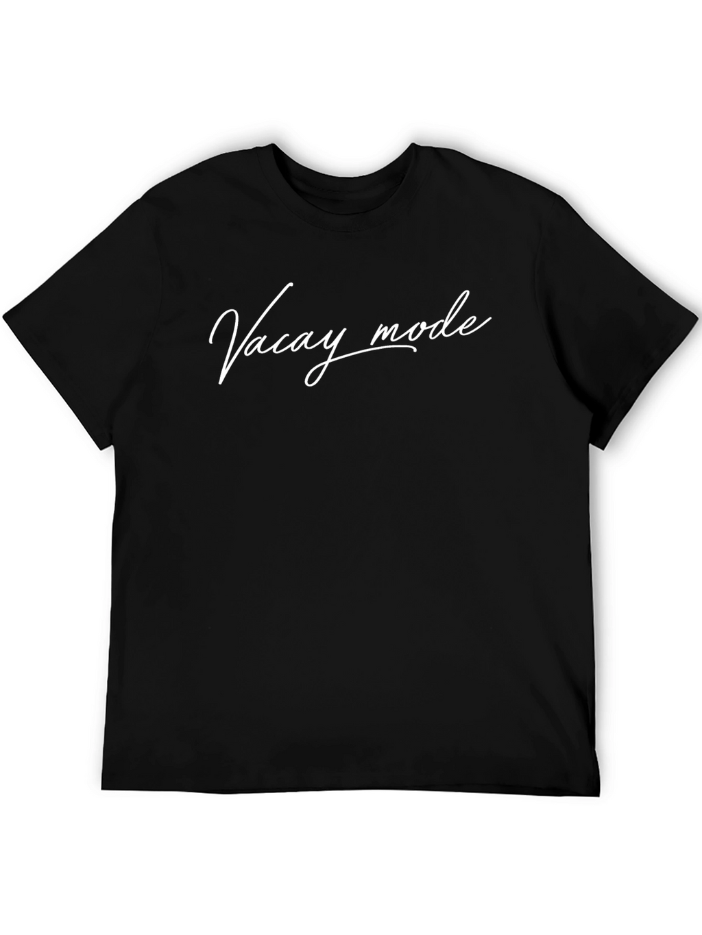 Vacay Mode Black T-Shirt - Stylish Vacation Apparel