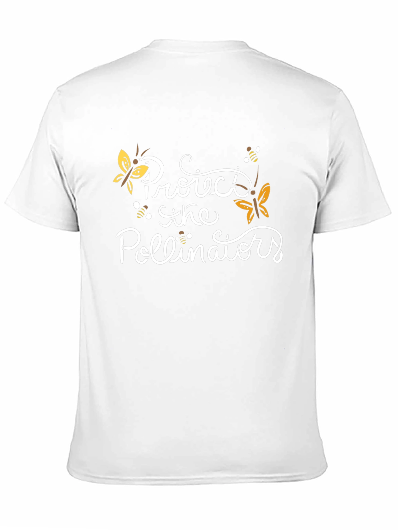 Protect Pollinators Black Graphic T-Shirt