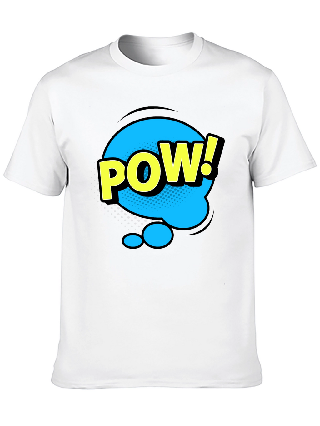 Pow! Graphic Print T-Shirt - Black Comic Style Tee