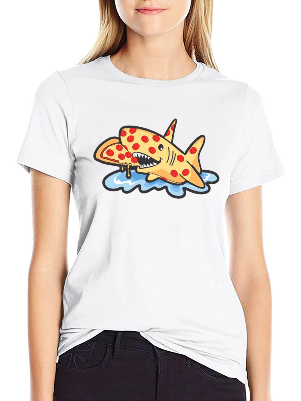 Pizza Shark Graphic Tee - Unique & Fun