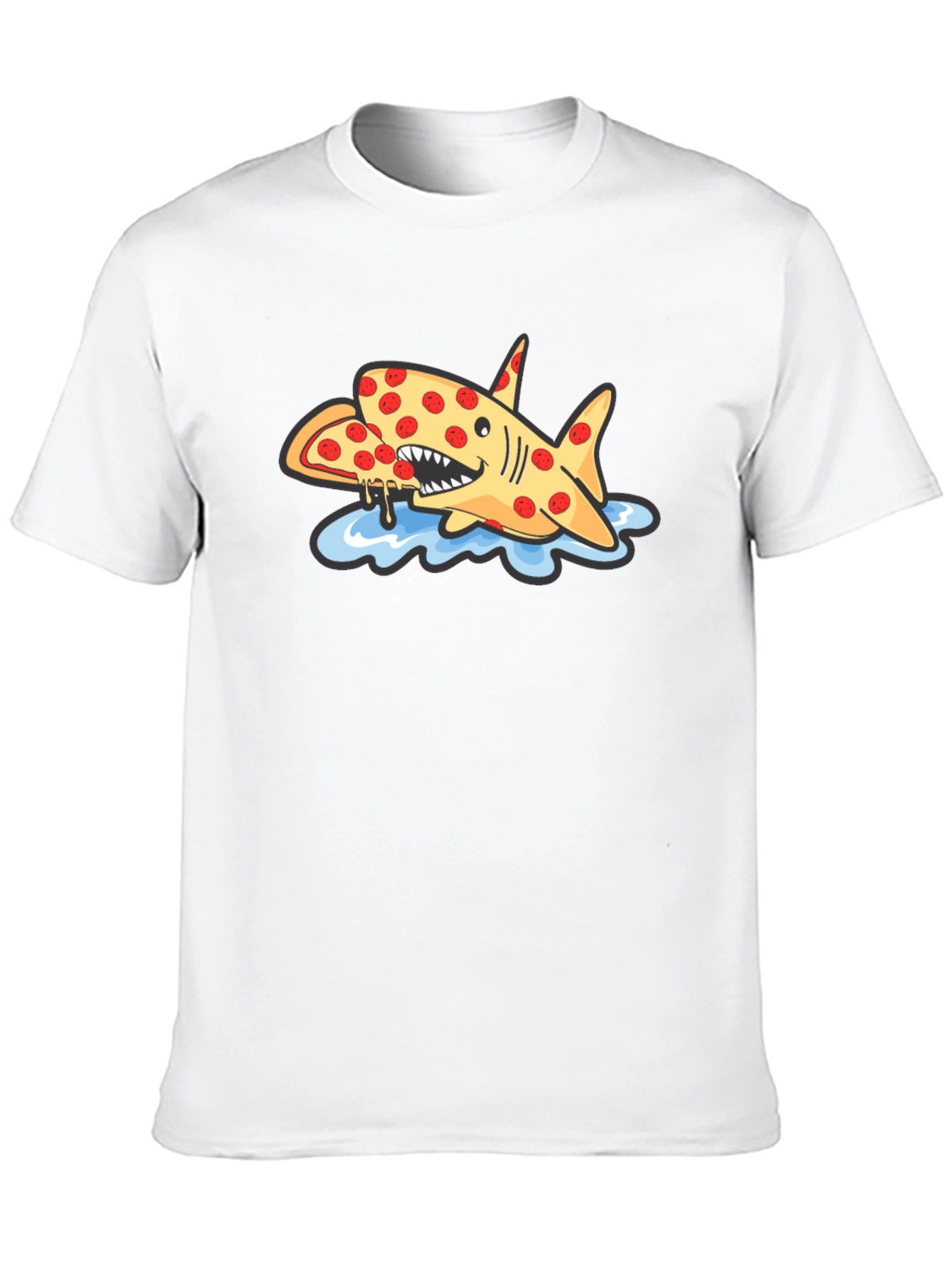 Pizza Shark Graphic Tee - Unique & Fun