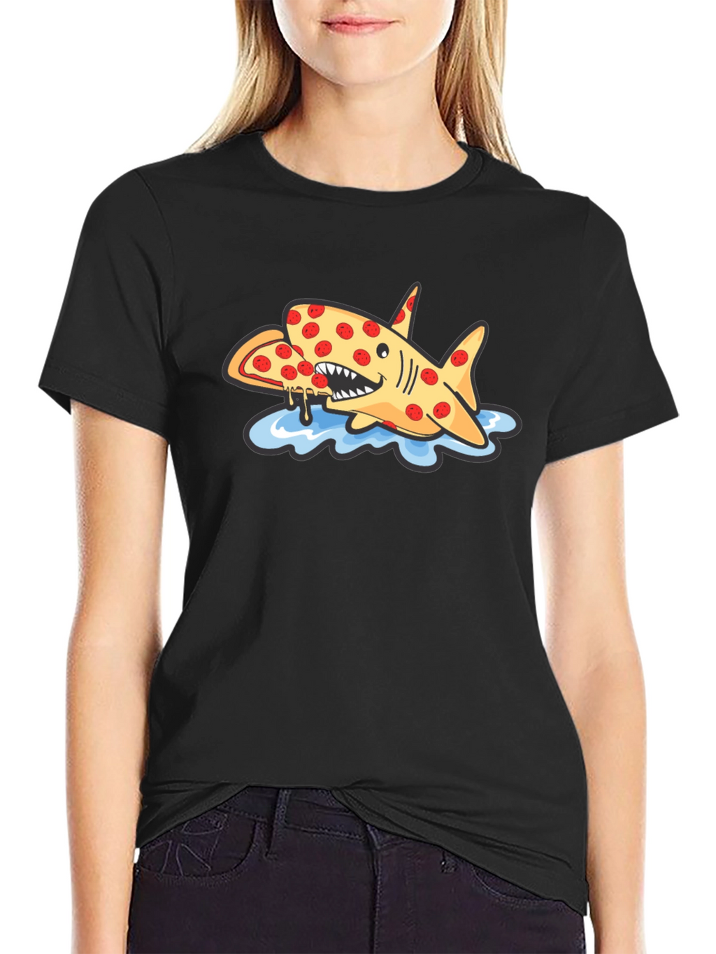 Pizza Shark Graphic Tee - Unique & Fun