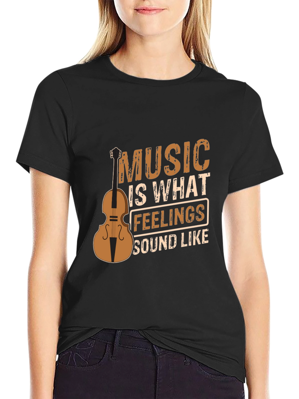 Music is What Feelings Sound Like Graphic Tee