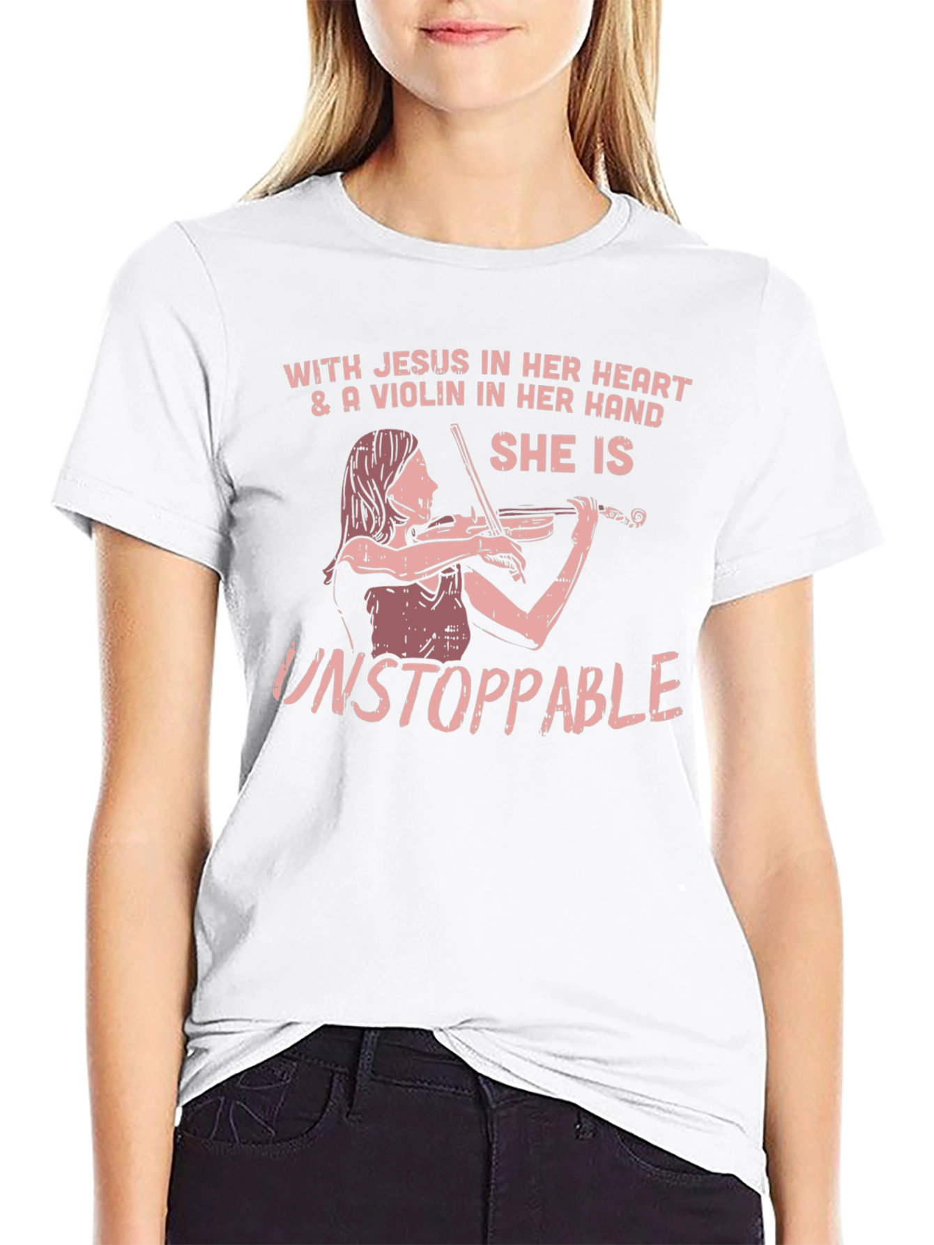 Faith & Music T-Shirt: She is Unstoppable