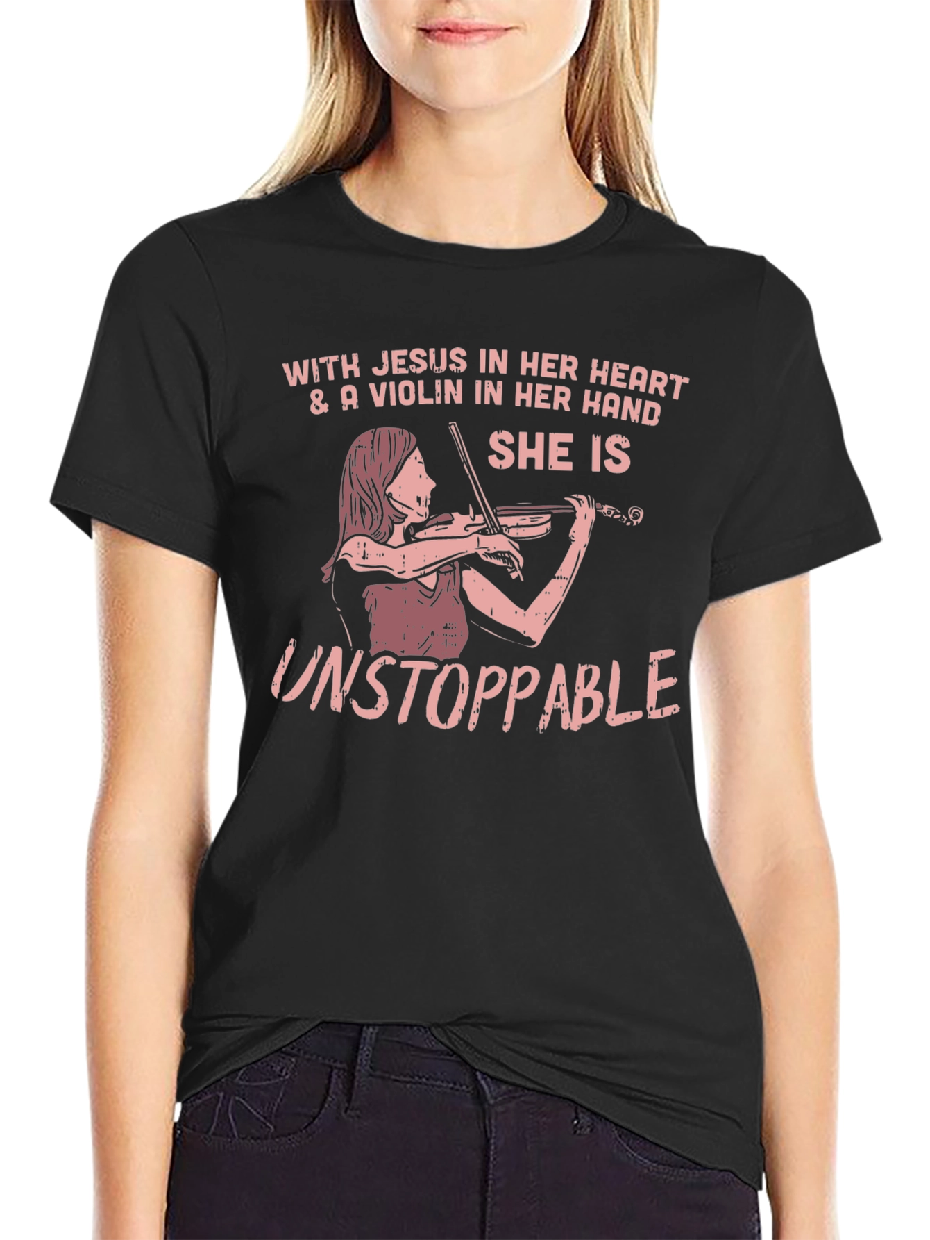 Faith & Music T-Shirt: She is Unstoppable