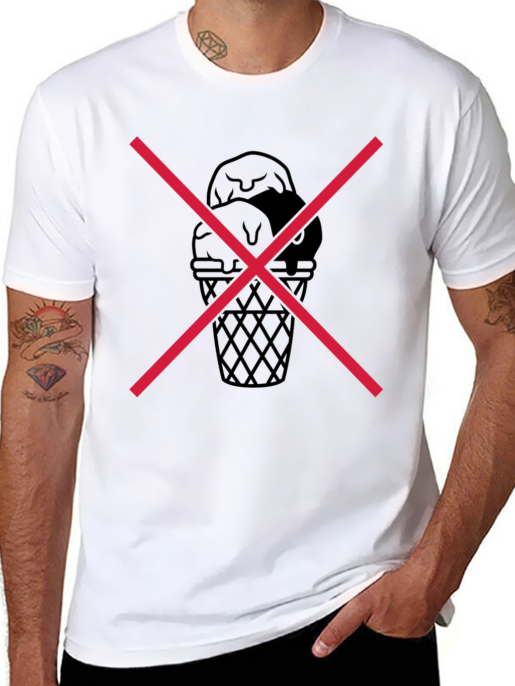 Mens Black Graphic Tee - X Marks the Spot