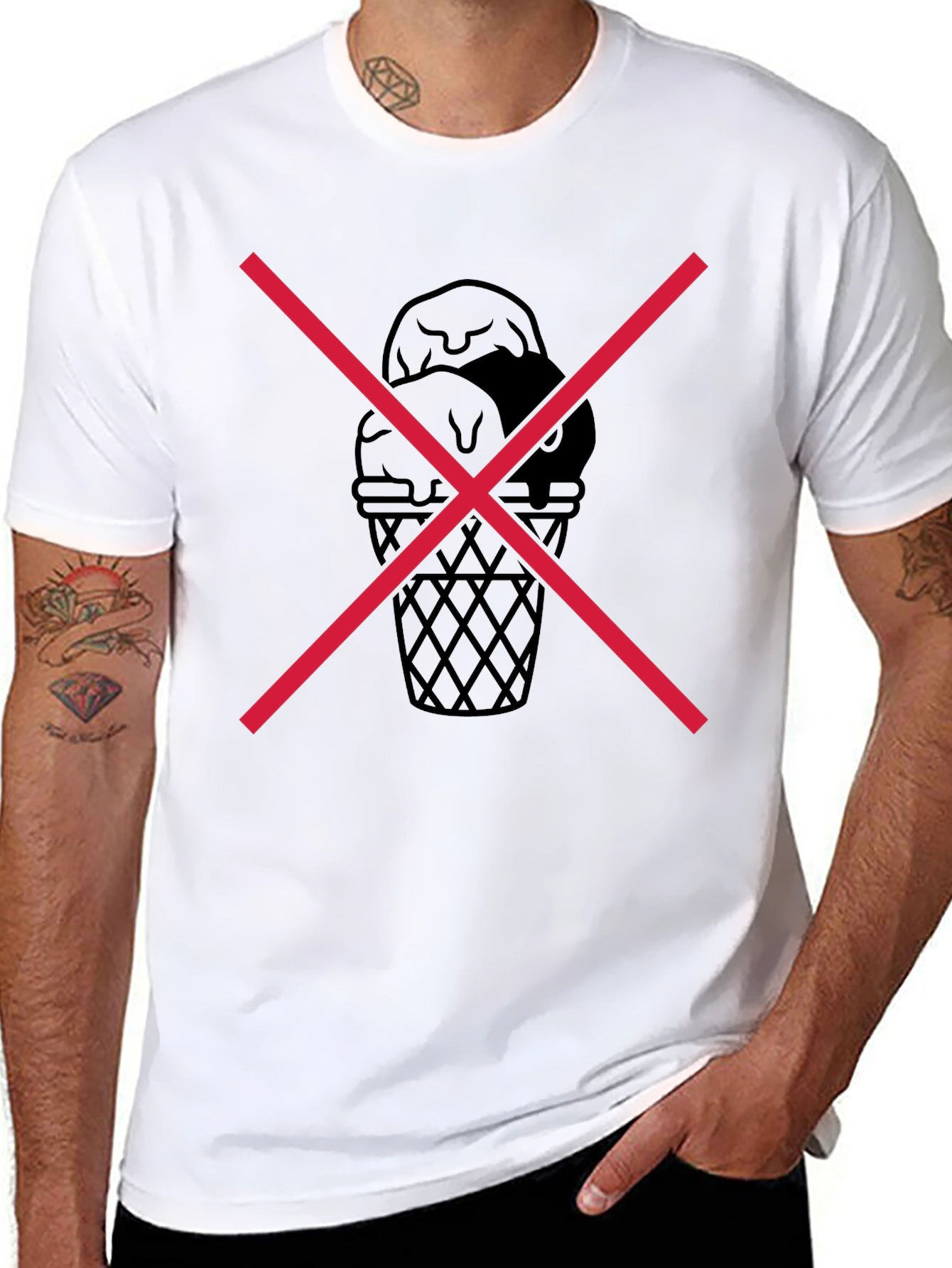 Mens Black Graphic Tee - X Marks the Spot