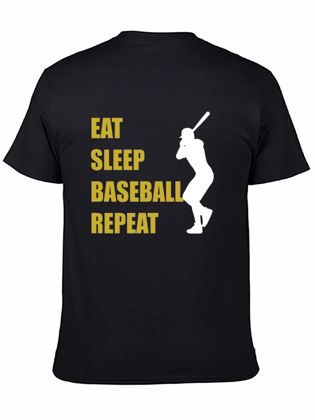 Eat Sleep Baseball Repeat Graphic T-Shirt