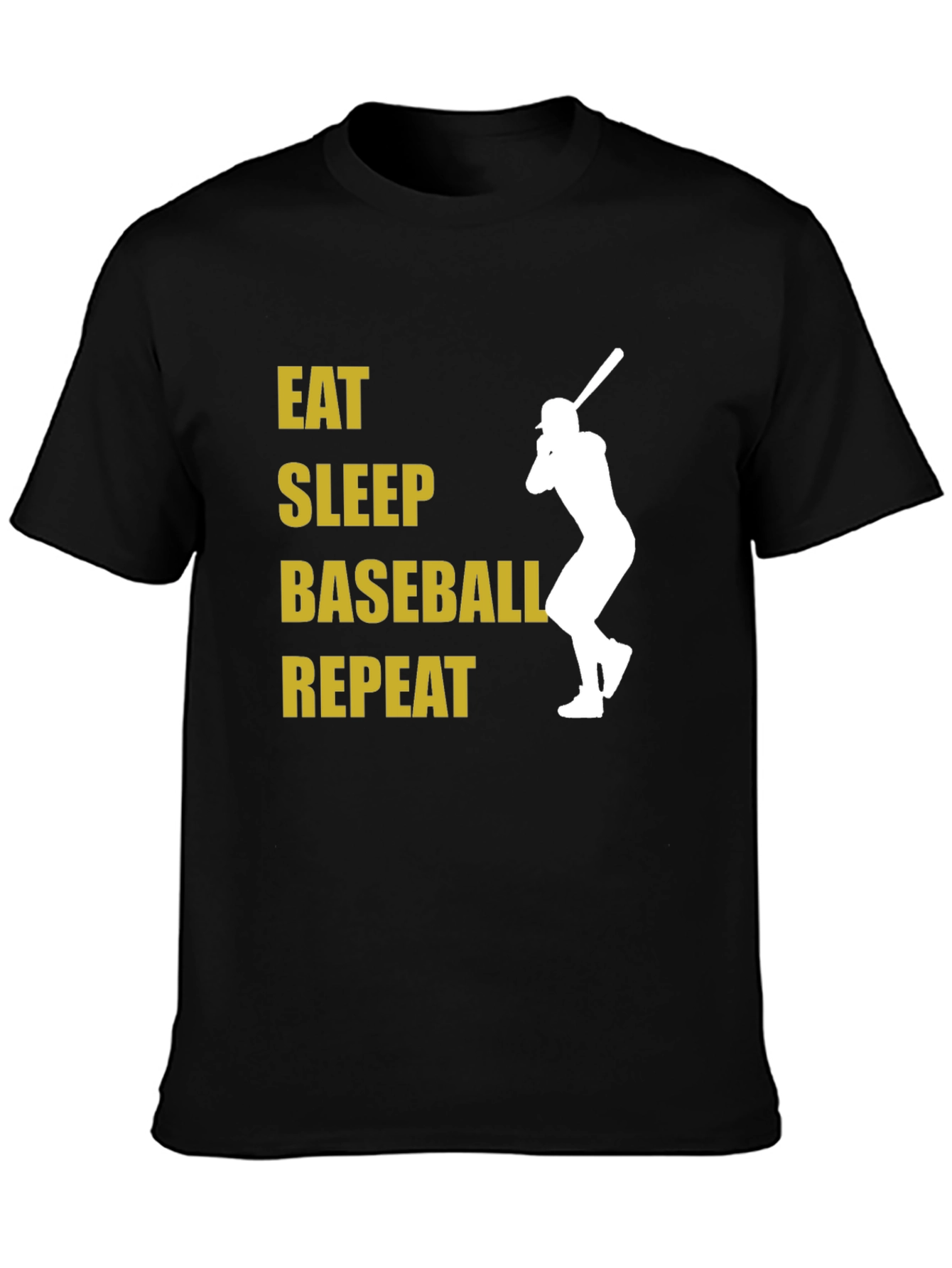 Eat Sleep Baseball Repeat Graphic T-Shirt