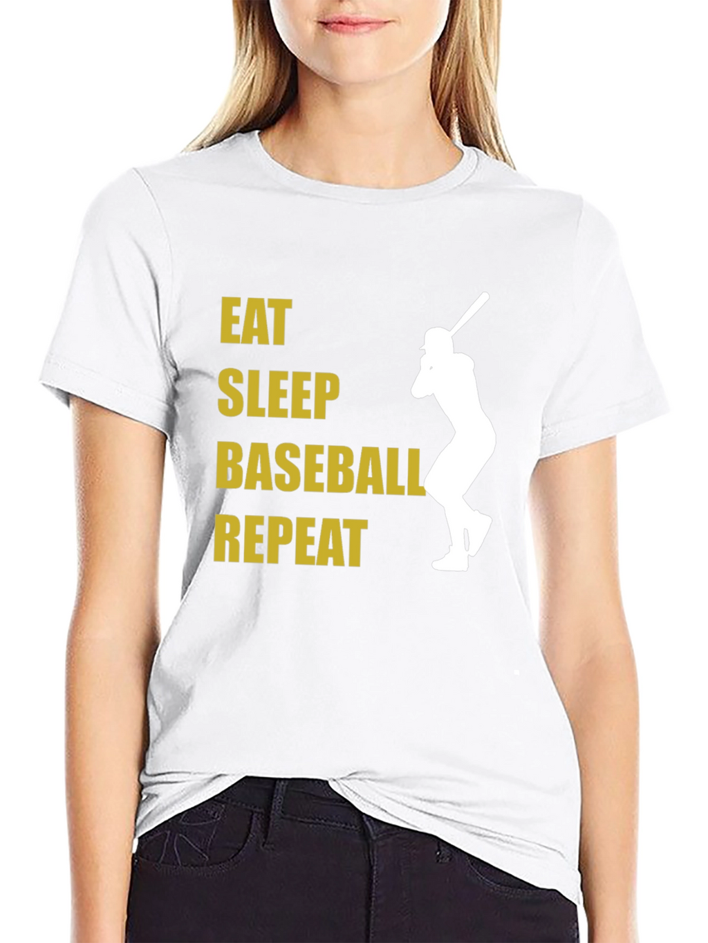 Eat Sleep Baseball Repeat Graphic T-Shirt